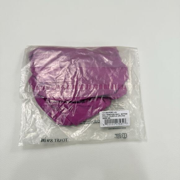 Free People x Toast Signature Cinch Bikini Bottom Size XS Purple Orchid NWT - Picture 6 of 8